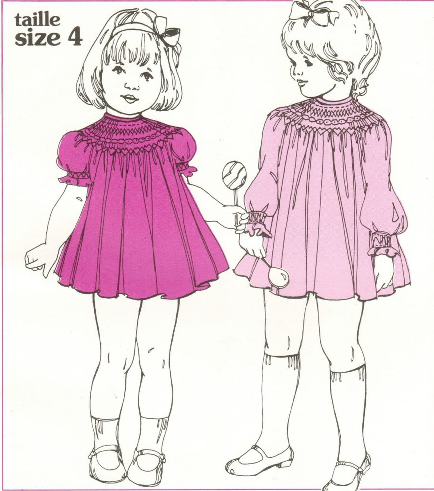 1982 Grace Knott Girls Peasant Dress English Smocking Pattern S4 - $12.99