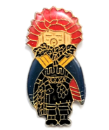 Vintage Southwestern Kachina Dancer Enamel Pin Native American Inspired ... - $239.62 MXN