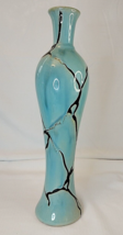 exquisite Vase Art Pottery Handmade Studio Crafted High Gloss 19&quot; - £31.01 GBP