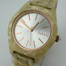 Dakota Quartz Watch Unisex 30m Marble Look Plastic Japan Movt Analog New... - $26.59