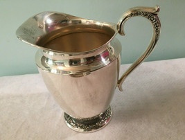 Vintage Antique Rogers &amp; Bros 2317 Footed, Handle, Silver Plate Water Pi... - £39.22 GBP