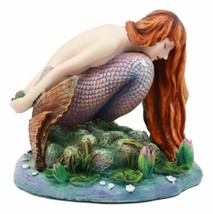 Sheila Wolk Mythical Fantasy Quietude Mermaid By Lagoon Statue Decor Fig... - $49.99