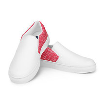 Women’s Slip-On Shoes by Brandins TM Bright Red and White Women&#39;s Slip Ons - $59.99