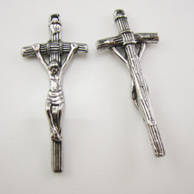 100pcs of 1.8 Inches Satin Papal Crucifix Cross Pendant - $27.09