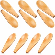10 Pieces Wooden Scoop Solid Wood Condiment Spoon Mini Wood Spoon With Short Han - £15.02 GBP