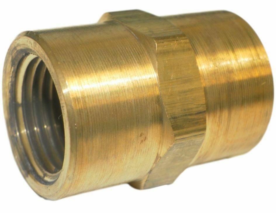 Big A 3-20380 Brass Fitting, Hex Coupling, 1/2&quot; NPTF Female x 1/2&quot; NPTF ... - $12.75