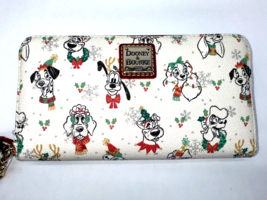 Disney Dooney &amp; Bourke Santa Paws Dogs Christmas Wristlet Wallet NWT 202... - $247.49