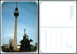 GERMANY Postcard - Berlin, Neptun Fountain &amp; Radio Tower E26 - £2.34 GBP