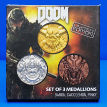 Doom 5th Anniversary  Set of 3 Arcade Mode Medallion Coins Collection - £30.85 GBP