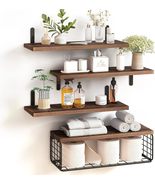 4+1 Tier Floating Shelves Wall Décor for Bedroom, Kitchen, Living Room - £29.70 GBP