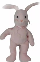 TY Beanie Bunny Rabbit Plush Baby Hoppity Pink Soft Toy Vintage B80 - $15.00