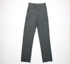 NOS Vintage 50s Streetwear Mens Size 30 Wool Blend Flat Front Pants Trousers USA - £119.30 GBP