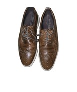 ECCO St. 1 Hybrid Lite Mens 11 Amber Brown Leather Brogue Oxford Wingtip... - $29.70