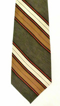 Men&#39;s Vintage Elder Beerman&#39;s Striped Tie Mod Short Wide Retro MCM - £12.64 GBP