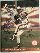 Jacksonville Expos Team Signed Autographed 1990 Souvenir Program - Wil C... - $19.99