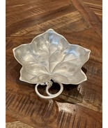 EP Brass Germany WMF IKORA Grape Leaf Candy Dish Silver Plated 6 1/4&quot; VI... - $14.85