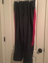 Danskin Now Women&#39;s Gray &amp; Pink Windbreaker Pants Athletic Size Large  - $33.95