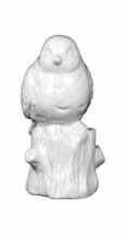 Urban Trends Small Gloss Finish White Ceramic Perching Bird Figurine on Tree Tru - £17.98 GBP