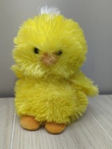 Aurora Plush round baby chick yellow orange feet white hair fur tuft 2015 - £10.11 GBP