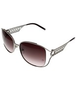 Mont Blanc Sunglasses Women Gunmetal Horn Dark Red MB284S 10Z - $129.97