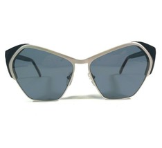 Andy Wolf Sonnenbrille POWER col.a Schwarz Grau Cat Eye Rahmen mit Blauer Linsen - £143.94 GBP