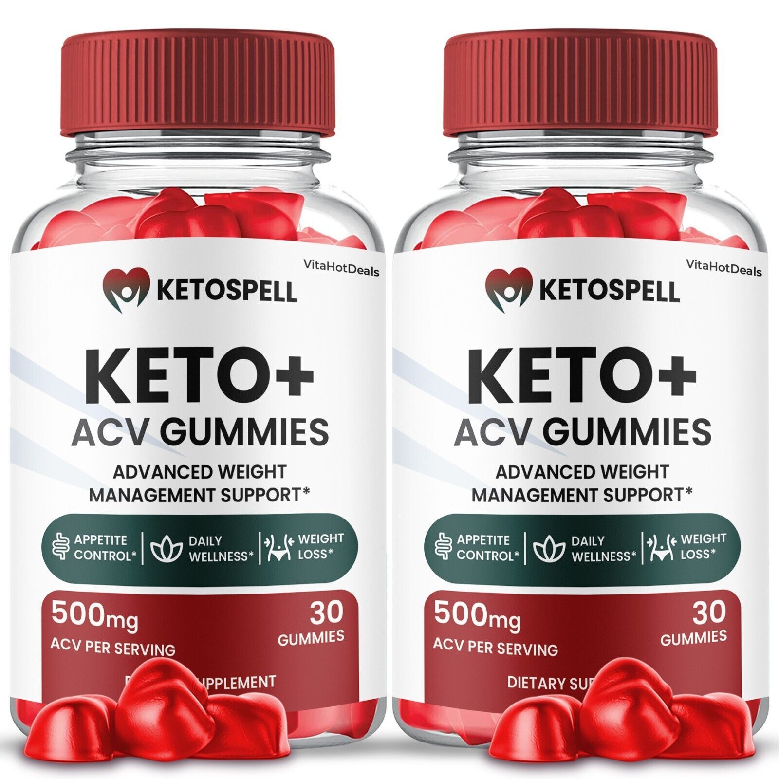 2 Pack Keto Spell ACV Gummies KetoSpell Gummies Max Strength Supplement