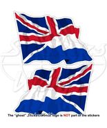 NIEDERLANDE-UK Wehende Flagge, Holl�ndische-Britische Fahne Aufkleber 75... - $5.72
