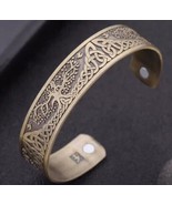 Viking Cuff-Tree of Life ~ Zinc Alloy Magnetic Bangle Bracelet ~ Antique... - $356.03 MXN