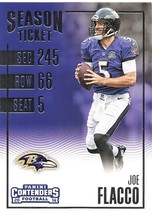 2016 Panini Contenders Season Ticket Joe Flacco #77 A85 - £3.16 GBP