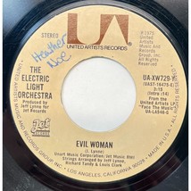 Electric Light Orchestra Evil Woman / 10538 Overture 45 ELO Rock 1975 UA - £6.37 GBP