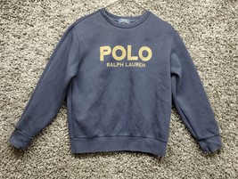 Polo Ralph Lauren Pullover Sweatshirt Women Large 14 - 16 Dark Blue Sweater - £17.18 GBP