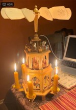 German Christmas Nativity Weihnachts Pyramide 3 tier Candle 7949 - £78.30 GBP