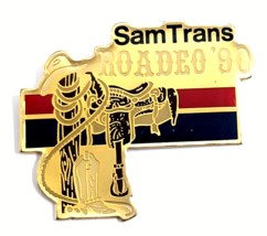 VTG 1990 SamTrans Bus Roadeo Pin San Francisco Bay Area Transit Transpor... - $279.18 MXN