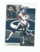 Deion Sanders (Dallas Cowboys) 1998 Ud Choice Blue Foil Starquest Insert #21 - £7.58 GBP