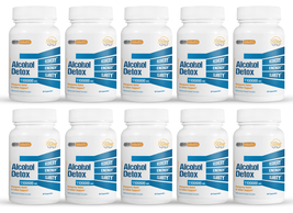 10 Pack Alcohol Detox, hangover relief and sober support-60 Capsules x10 - £217.76 GBP
