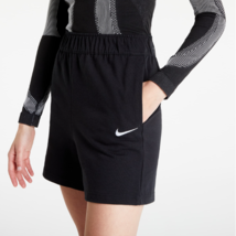 new NIKE Sportswear Women&#39;s COTTON JERSEY SHORTS sz XS black everyday lo... - £19.38 GBP
