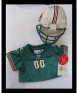 Build A Bear Workshop Dolphins Football Jersey with Helmet Original Tags - $33.82 CAD