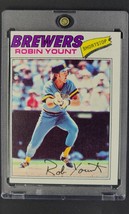 1977 Topps #635 Robin Yount HOF Milwaukee Brewers Vintage Baseball Card - £5.36 GBP