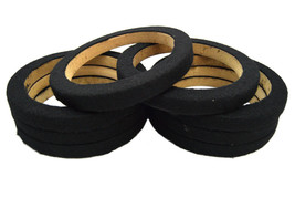 8 Pieces 6.5 Inch Mdf Wood Speaker Spacer Rings With Black Carpet 4 Pair - £58.18 GBP