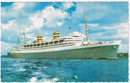 Postcard SS Nieuw Amsterdam Of The Holland America Line - £2.28 GBP