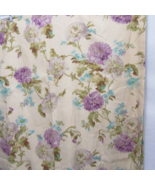 Edinburgh Weavers Nancy Floral Linen Blend Custom 58x96 Pinch-Pleat Drap... - $495.00