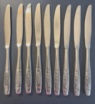 8 Dinner Knives Oneida Distinction Deluxe Stainless Steel Flatware-Rose ... - £28.63 GBP
