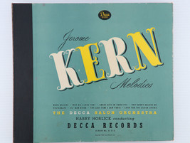 Decca Salon Orch. Jerome Kern Melodies  4x 10&quot; 78rpm Record Book Set Decca A-513 - £21.21 GBP