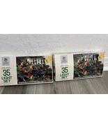 2 Vintage GE General Electric Christmas MERRY MIDGET Indoor Outdoor 35 L... - $28.66