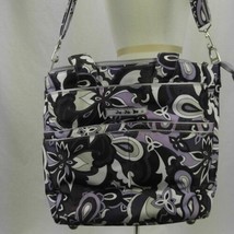 JuJuBe Large Purple Paisley Diaper Bag with Changing Pad Discontinued Pa... - $54.44