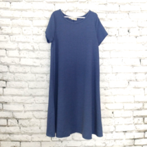 Forever Rose Couture Dress Womens Medium Blue Stretchy Ribbed T Shirt Mi... - £15.55 GBP