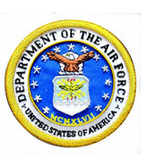 UNITED STATES DEPARTMENT OF AIR FORCE BULLION BADGE HAND EMBROIDERED CP ... - €19,26 EUR