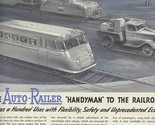 Auto Railer Handyman to the Railroads Magazine Ad 1930&#39;s Evans Products - $15.84