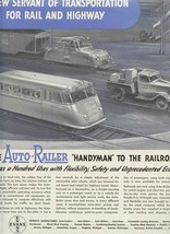 Auto Railer Handyman to the Railroads Magazine Ad 1930&#39;s Evans Products - £12.42 GBP