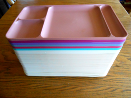Tupperware Divided Tray 1535 Kids Cafeteria Lunch Picnic Camp TV 90s Colors - $4.00